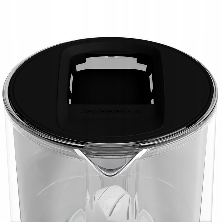 Dzbanek filtrujący szklany Wessper WES202-BK 3l Czarny 1x filtr aquaclassic