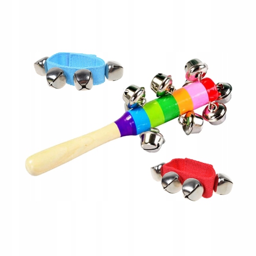 DREWNIANY ZESTAW INSTRUMENTY DLA DZIECI EDUKACYJNE FLET CYMBAŁKI PREZENT