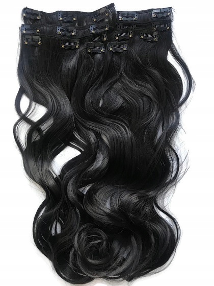 DOCZEPIANE WŁOSY ZESTAW Clip in Fale 7 PASM 160g
