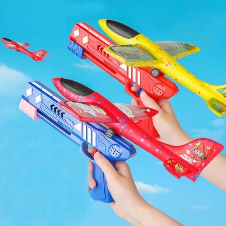 Samolot Styropianowy Wyrzutnia Duzy 35x32cm - Idealny prezent dla dzieci