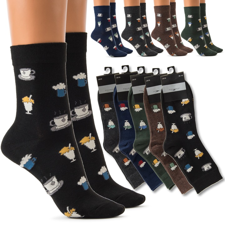 5x SKARPETY męskie BAWEŁNIANE wysokie skarpetki Eleganckie JAKOŚĆ PREMIUM