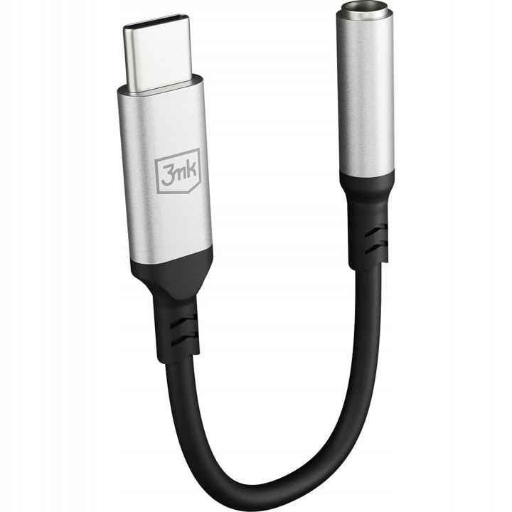 Adapter audio 3mk USB-C - Jack 3,5 mm typ żeński