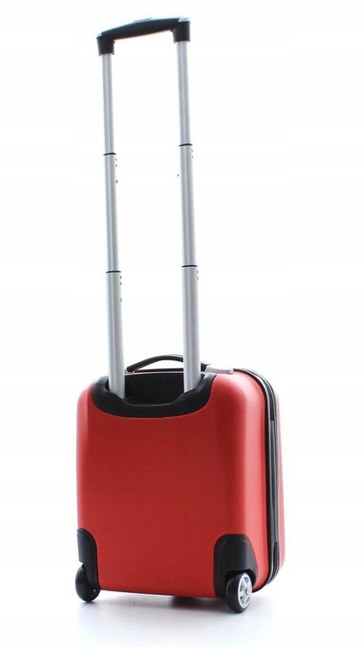 Mała czerwona wytrzymała walizka na 2 kołach z ABS Bubule idealna na wyjazd