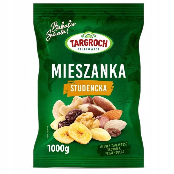 Mieszanka studencka bakalie, orzechy 1kg, Targroch