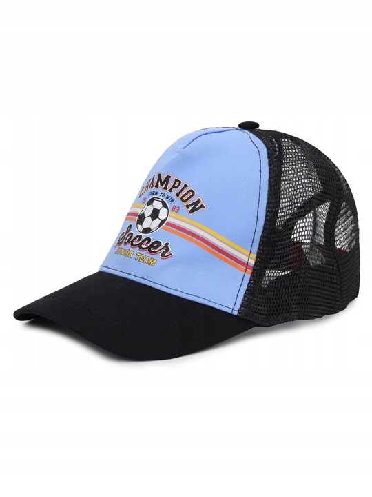 CZAPKA Z DASZKIEM bejsbolówka CHŁOPIĘCA z siateczką YOCLUB 50-54