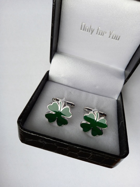 Spinki do mankietów EXC Koniczynka dla Maturzysty