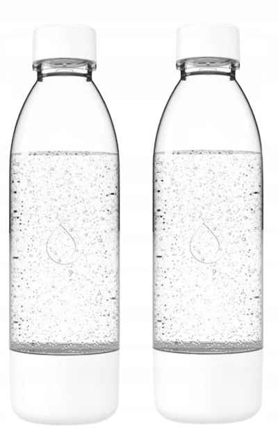 DAFI PushAir saturator z nabojem CO2 + 2 butelki do saturatora 0,7 l biały