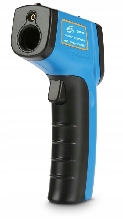 PIROMETR TERMOMETR LASEROWY BEZDOTYKOWY NA PODCZERWIEŃ EMISYJNOŚĆ -50+530°C