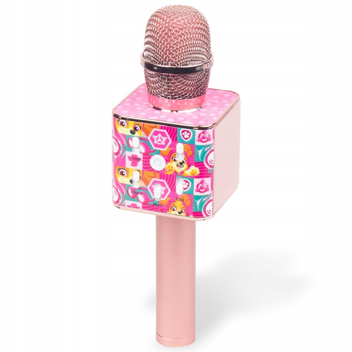 MIKROFON BEZPRZEWODOWY DLA DZIECI KARAOKE GŁOŚNIK BLUETOOTH Psi Patrol