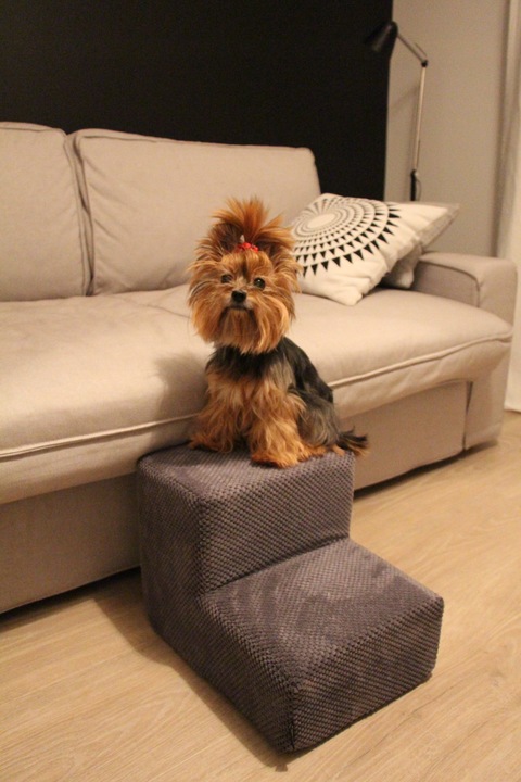 Schodki/schody do kanapy 5 kolorów sztruks głębsze