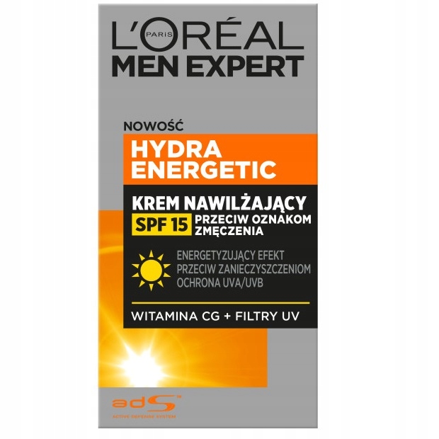 LOREAL Men Expert Hydra Energetic krem nawilżający dla mężczyzn SPF15 50ml