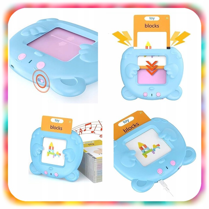 CZYTNIK KART DO WCZESNEJ NAUKI JĘZYKA ANGIELSKIEGO DLA DZIECI XL 510 SŁÓWEK