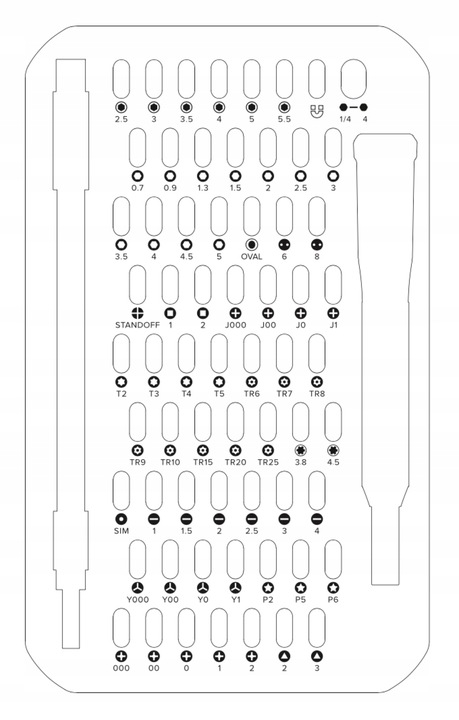Zestaw narzędzi IFIXIT Mako Driver Kit 64 bit