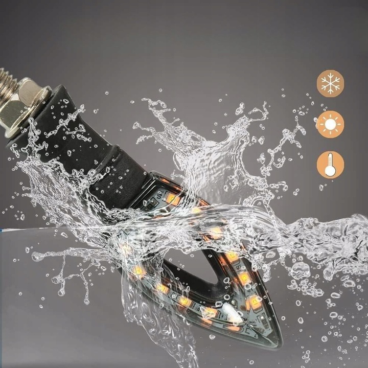 4 KIERUNKOWSKAZY MOTOCYKLOWE LED DO SKUTERA MOTOCYKLA QUAD KIERUNKI MIGACZE