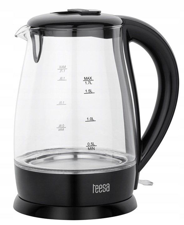 Czajnik Bezprzewodowy Szklany Teesa TSA1511B 1.7 L