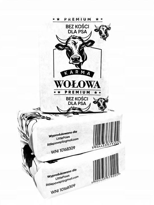 10 KG MIĘSO MROŻONE DLA PSA WOŁOWE PREMIUM BEZ KOŚCI WOŁOWINA BARF KARMA