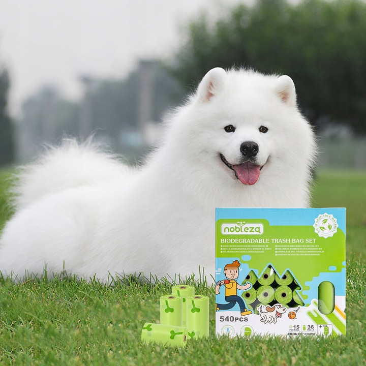 WORECZKI Na Psie Odchody BIODEGRADOWALNE 540 szt+dozownik