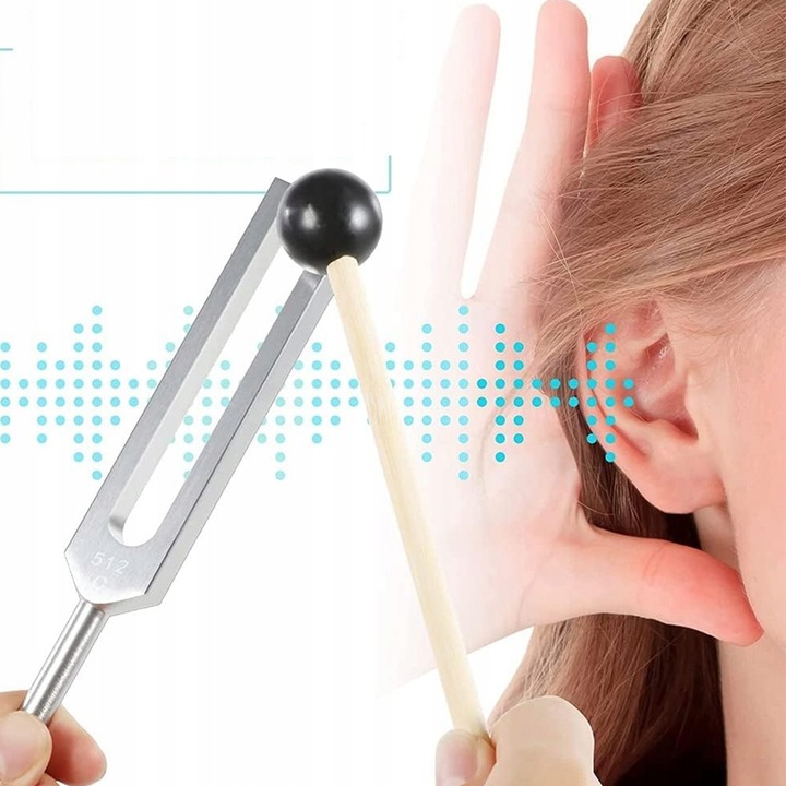 Kamerton 128/256/512 HZ aluminium do diagnostyki słuchu wibracji Stroik