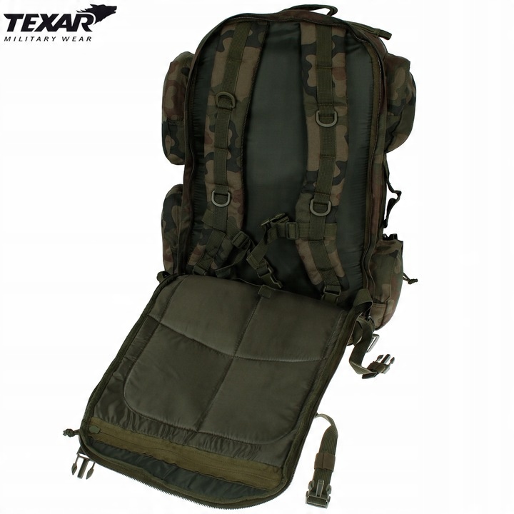 Plecak Turystyczny Taktyczny Wojskowy Duży GRIZZLY TEXAR 65L MOLLE wz.93