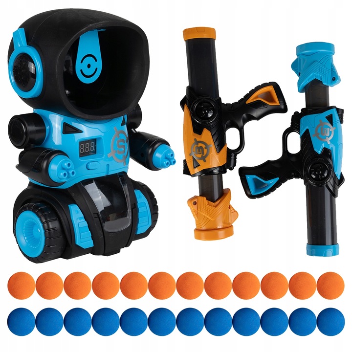 ROBOT GRA STRZELANIE DO CELU PISTOLET LICZNIK LCD TARCZA DO STRZELANIA