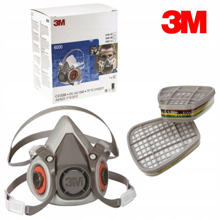 3M FILTR WĘGLOWY POCHŁANIACZ GAZOWY 3M 6059 (2 SZT) ABEK1