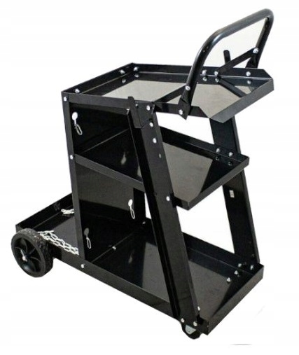 WÓZEK. SPAWALNICZY. DO SPAWAREK z półką na butle METALOWE KÓŁKA POD MIGOMAT