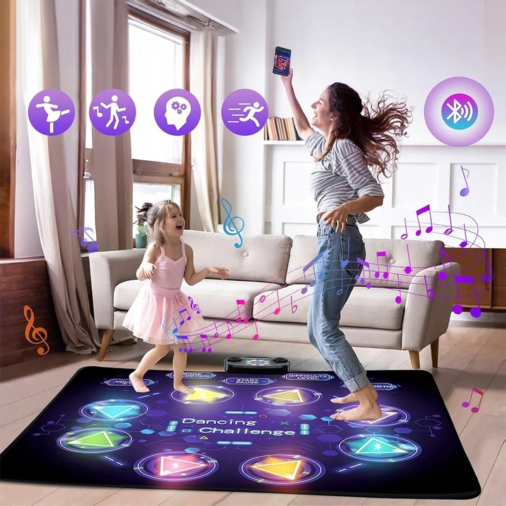 MATA DO TAŃCZENIA MUZYCZNA DLA DZIECI FUNKCJA BLUETOOTH ANTYPOŚLIZGOWY
