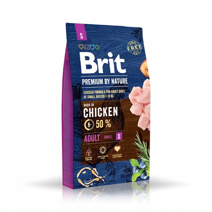 BRIT Premium Small Chicken sucha karma dla psa 8kg
