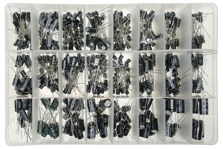 ZESTAW KONDENSATORÓW ELEKTROLITYCZNYCH 500 SZTUK