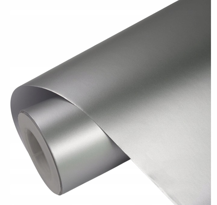 FOLIA OKLEINA SAMOCHODOWA SREBRNY POŁYSK 1,23x3M