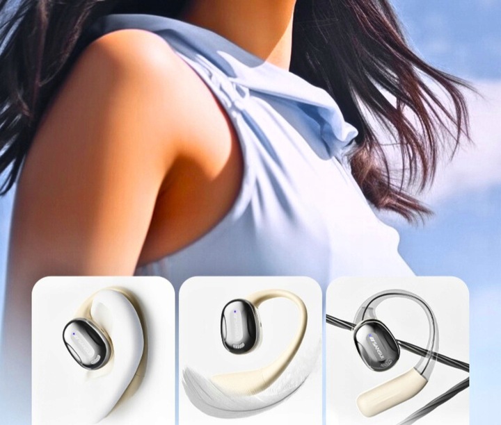 Słuchawki bezprzewodowe ZAUSZNE SANSUI W93 ENC dwa mikrofony BLUETOOTH 5.4