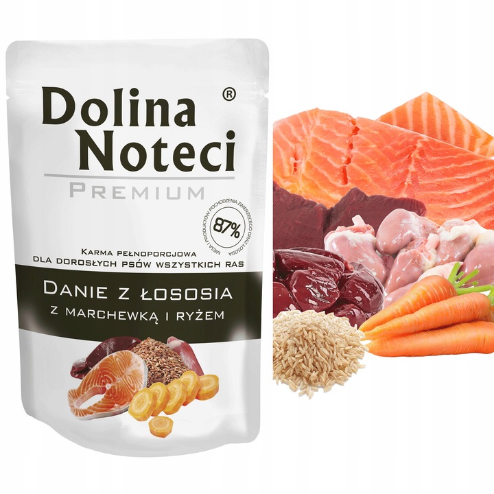 DOLINA NOTECI DANIE Karma mokra dla psa Mix Smaków pełnoporcjowa 40 x 100g