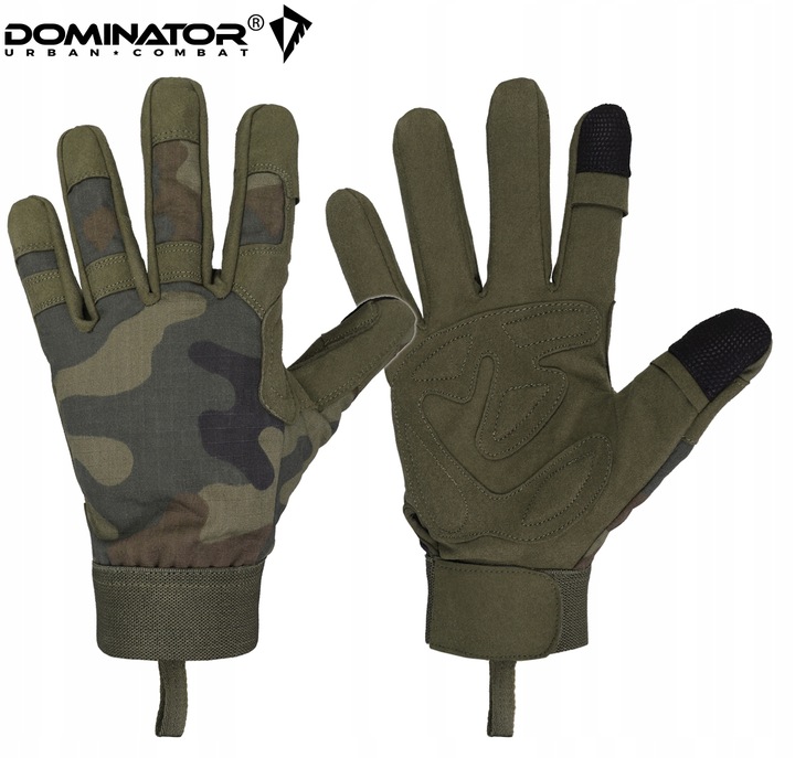 RĘKAWICE RĘKAWICZKI TAKTYCZNE DOMINATOR ARMY DO SMARTFONU PL CAMO WZ.93 L