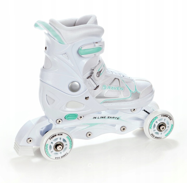 Rolko-Wrotki 3w1 RAVEN Spirit White/Mint 37-40