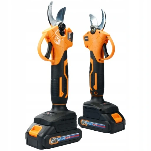 SEKATOR AKUMULATOROWY DO KRZEWÓW GAŁĘZI 30mm 21V + 2 X AKU 2Ah i Ładowarka
