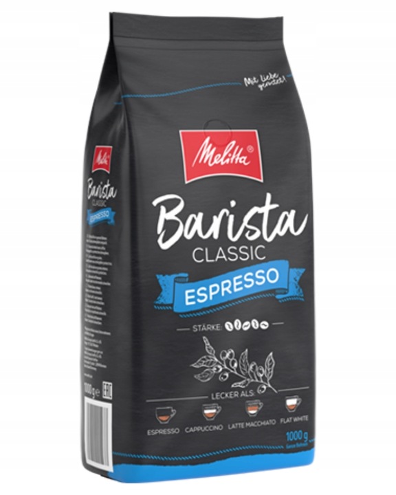 Kawa ziarnista MELITTA BARISTA ESPRESSO 1kg | intensywna Arabica / Robusta