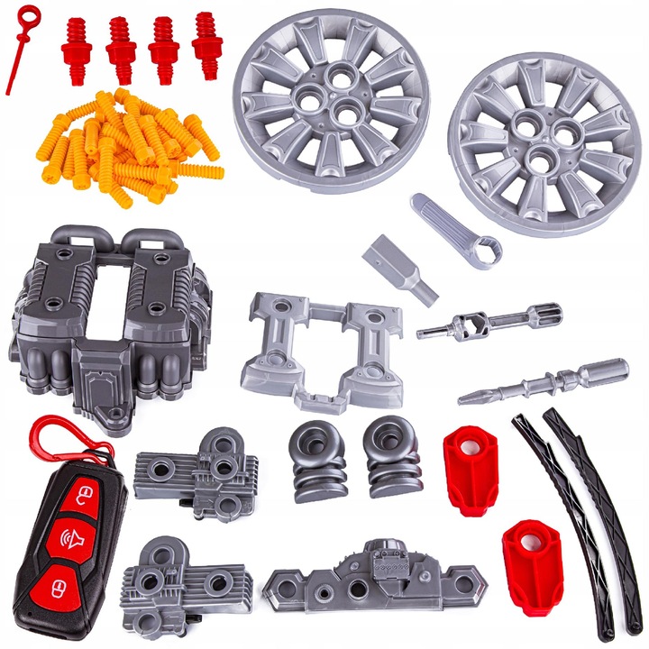 ZESTAW WARSZTAT MECHANIKA SAMOCHÓD SILNIK DO ROZKRĘCANIA AUTO Pilot Dźwięk