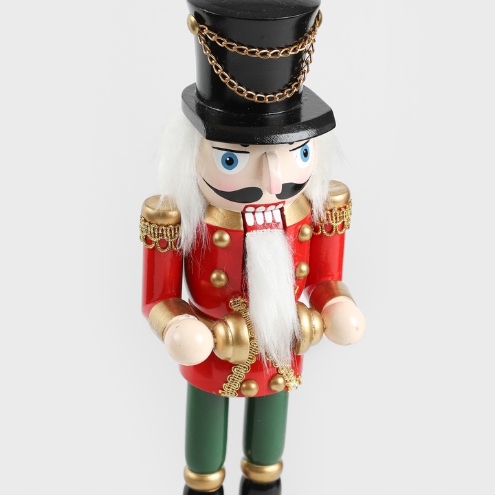 Figurka dekoracja świąteczna NUTCRACKER dziadek do orzechów 30 cm HOMLA
