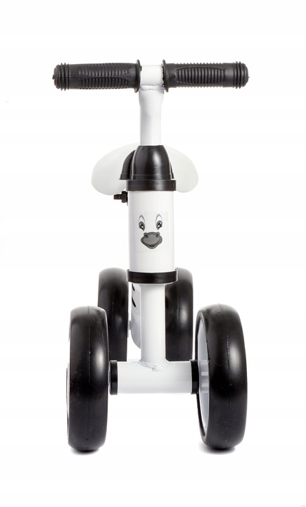 Biały rowerek jeździk pchacz dla dzieci Zebra. Pierwszy rowerek od 1 roku