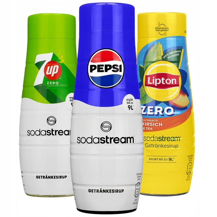 SATURATOR DO WODY SODASTREAM TERRA + SYROPY PEPSI LIPTON 7UP + SASZETKI