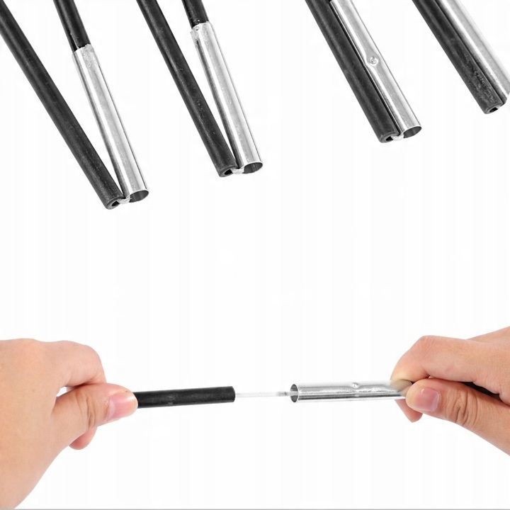 2SZT PAŁĄK STELAŻ NAMIOTU SEGMENT 8PAŁĄKÓW 8MM