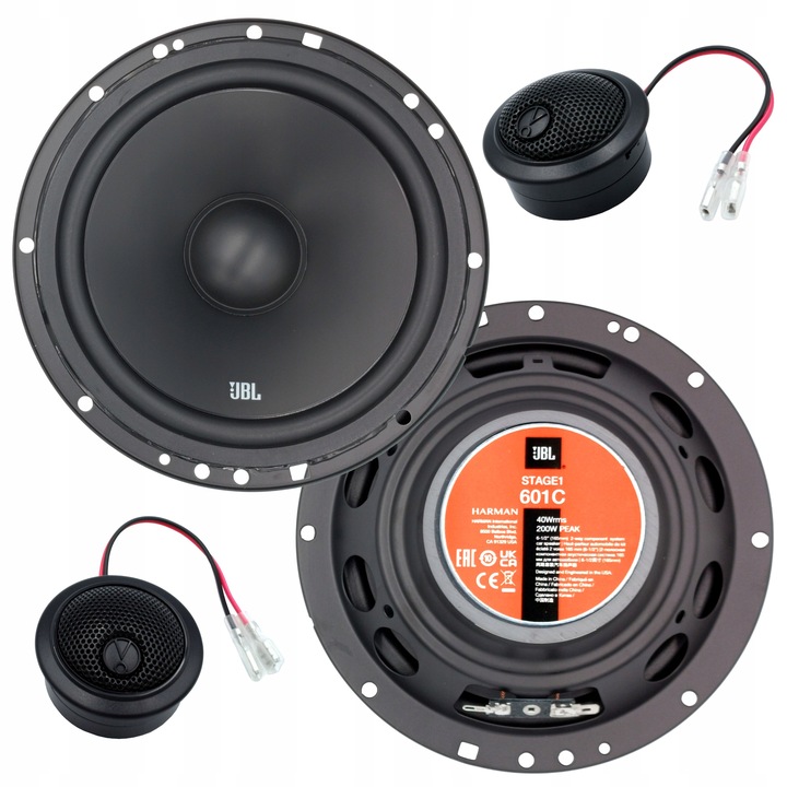Głośniki samochodowe JBL STAGE1 601C 16,5 cm 200W BASOWE + WYSOKOTONOWE