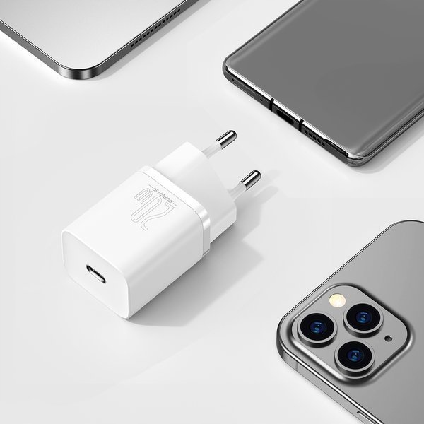 Ładowarka sieciowa Baseus USB-C 20W + kabel do iPhone Lightning fast charge