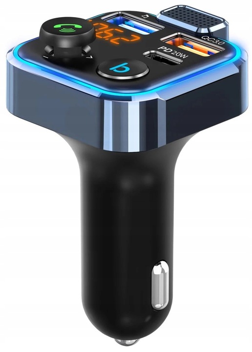 TRANSMITER BLUETOOTH FM MP3 ŁADOWARKA ODTWARZACZ TRANSMITER BT AUDIO