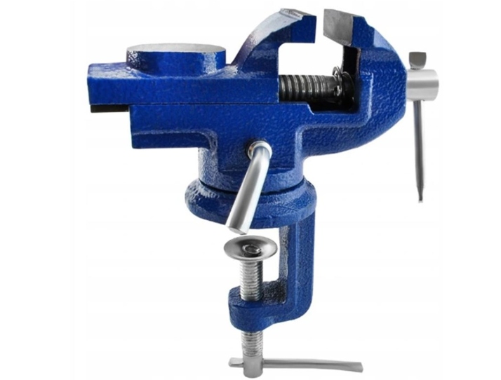 IMADŁO ŚLUSARSKIE OBROTOWE 360 Z KOWADŁEM ŻELIWNE STOŁOWE SOLIDNE 50MM