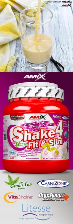 POSIŁEK w proszku na odchudzanie AMIX SLIME SHAKE koktajl dla kobiet