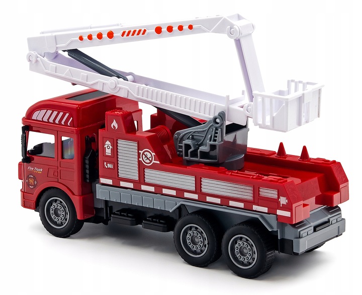 AUTO WÓZ STRAŻACKI STRAŻ POŻARNA STEROWANE NA PILOT Z DRABNINĄ DLA DZIECI