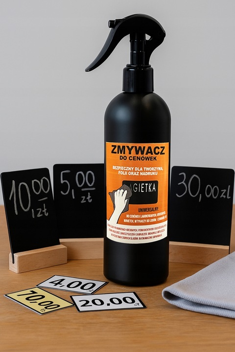 Zmywacz płyn do mycia cenówek wtykaczy etykiet, cleaner - 500ml