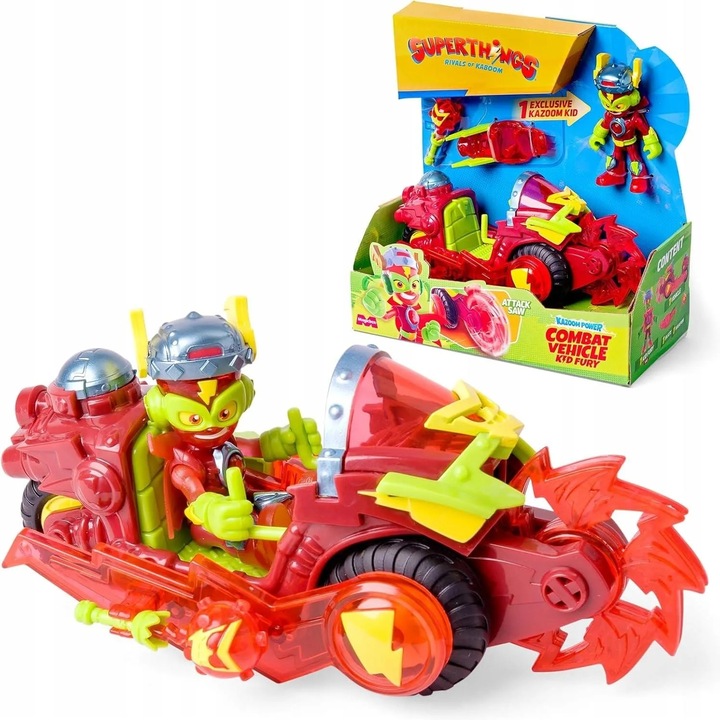 SuperThings Combat Vehicles Kid Fury Kazoom Power Super Zings Things pojazd
