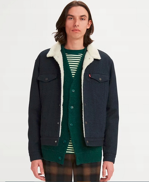 Levi's Levis kurtka Type 3 Herringbone Sherpa Trucker Jacket roz. L